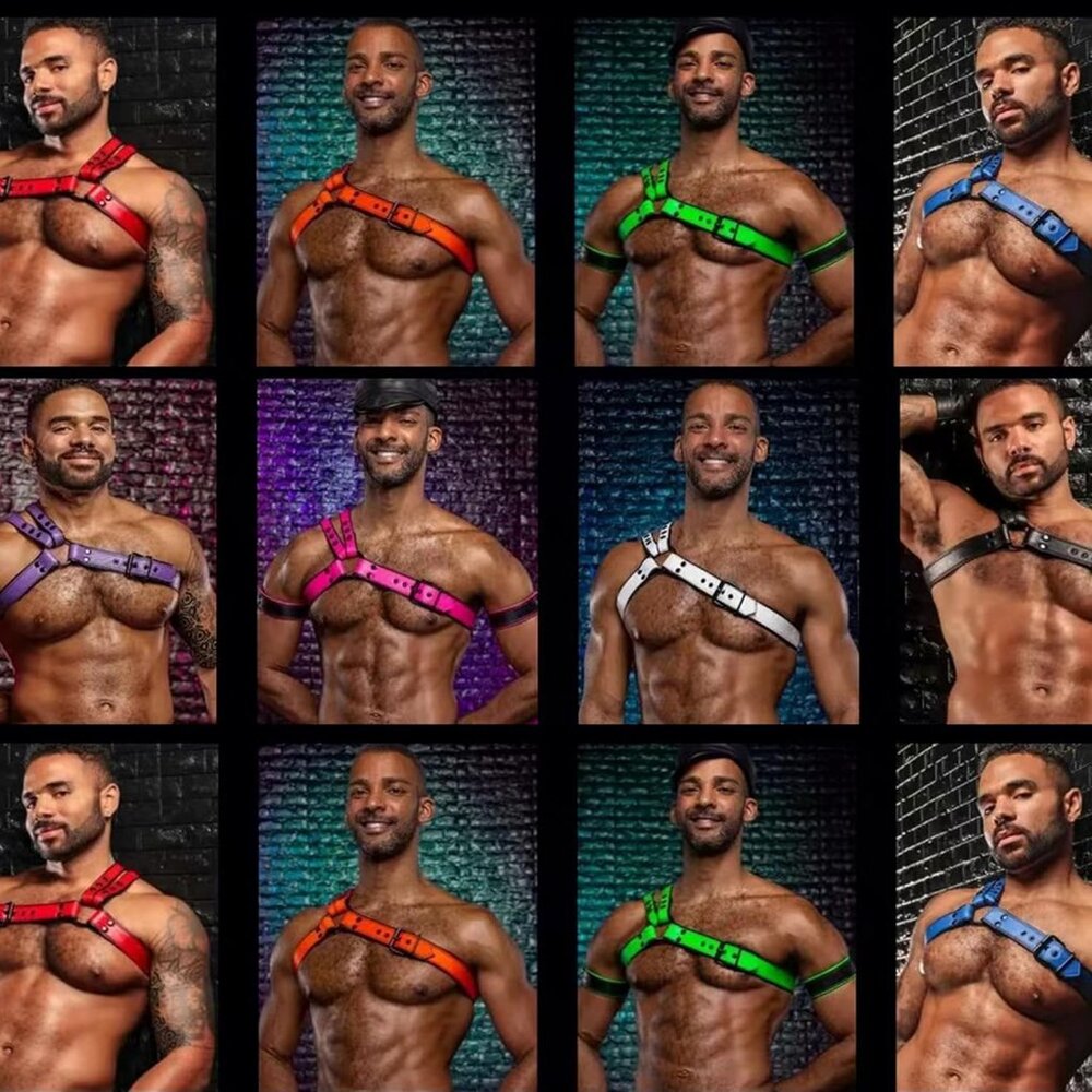 Men's Harness Leather Harness For Men Adjustable … - image 5